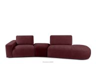 Modulsofa Chenille/Vellour lila