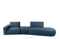 Organic Boucle Modularsofa dunkelblau