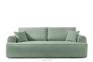 MESSO, https://konsimo.de/kollektion/messo/ Shaggy dreisitziges ausziehbares Sofa mint mint - Foto