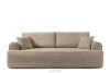 MESSO Shaggy dreisitziges ausziehbares Sofa beige beige - Foto 1