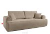 MESSO Shaggy dreisitziges ausziehbares Sofa beige beige - Foto 3