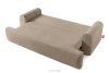 MESSO Shaggy dreisitziges ausziehbares Sofa beige beige - Foto 5