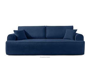 MESSO, https://konsimo.de/kollektion/messo/ Shaggy dreisitziges ausziehbares Sofa navy blau marineblau - Foto