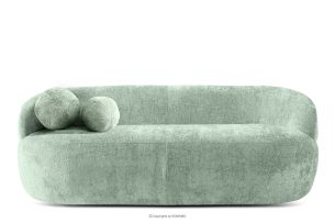 NELUM, https://konsimo.de/kollektion/nelum/ Modernes rundes Sofa aus Chenille-Stoff minzgrün mint - Foto