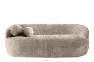 NELUM, https://konsimo.de/kollektion/nelum/ Modernes rundes Sofa aus Chenille-Stoff beige beige - Foto