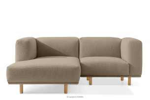 FOSERO, https://konsimo.de/kollektion/fosero/ Skandinavisches hochbeiniges Ecksofa boucle links hellbeige hellbeige - Foto