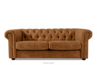 Classic chesterfield dreisitziges Sofa in Kunstleder rot