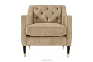 Eleganter Sessel aus Kunstleder hellbeige