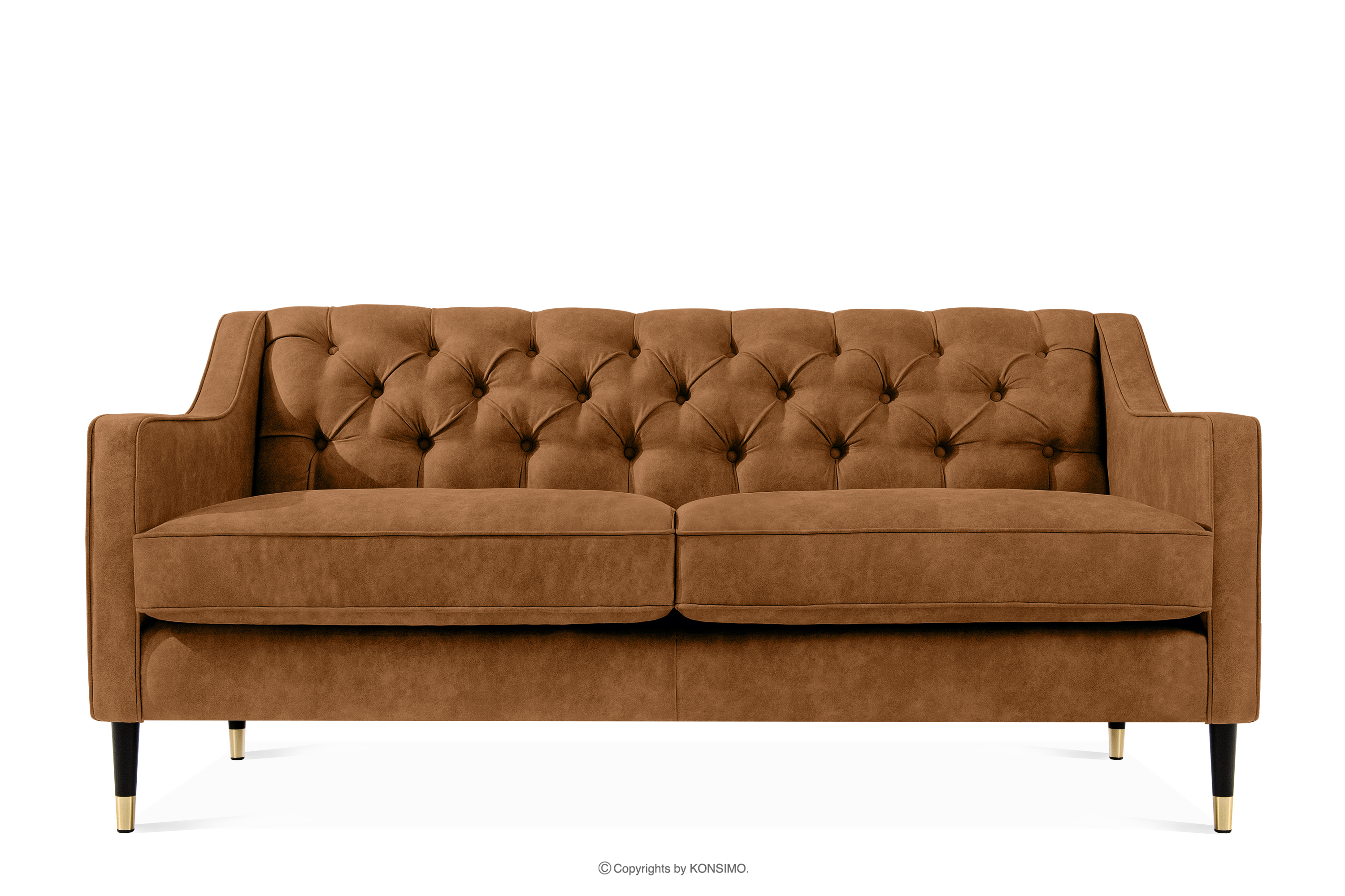 Zweisitzer-Sofa in elegantem Stil rot