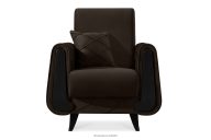 Velours sessel elegant braun
