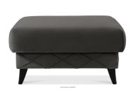 Anthrazitfarbener Sitzhocker mit Staufach