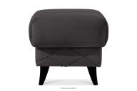 Sitzhocker mit Stauraum velours graphit