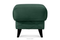Velours Sitzhocker mit Stauraum dunkelgrün