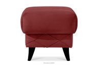 Sitzhocker mit Stauraum aus bordeauxfarbenem Velours