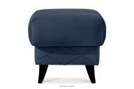 Sitzhocker mit Stauraum velours navy blau