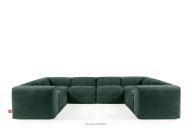 Großes modulares Ecksofa in U-Form aus Gewebestoff