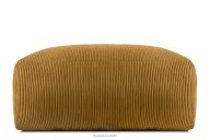 Boho-Sitzhocker aus Kordstoff gelb
