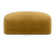 Boho-Sitzhocker aus Gewebestoff honigfarbig