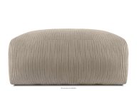 Boho-Sitzhocker aus Kordstoff beige
