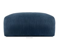 Boho-Sitzhocker aus Kordstoff marineblau
