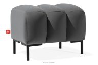 Eleganter Sitzhocker auf hohen Beinen dunkelgrau
