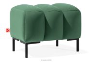 Eleganter Sitzhocker auf hohen Beinen dunkelgrün