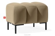 Eleganter Sitzhocker auf hohen Beinen beige