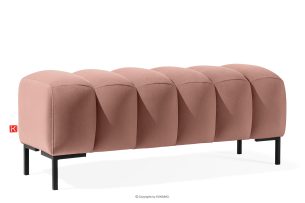 PECCO, https://konsimo.de/kollektion/pecco/ Breiter Sitzhocker 120 cm auf hohen Beinen rosa rosa - Foto