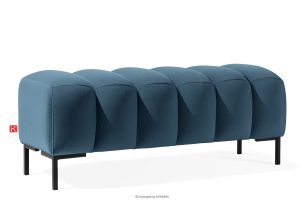 PECCO, https://konsimo.de/kollektion/pecco/ Breiter Sitzhocker 120 cm auf hohen Beinen marineblau marineblau - Foto