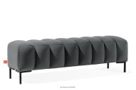 Breiter Sitzhocker 160 cm für den Korridor dunkelgrau