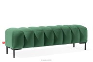 Breiter Sitzhocker 160 cm für den Flur dunkelgrün