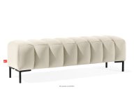 Breiter Sitzhocker 160 cm für den Korridor cremefarbig