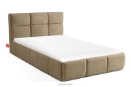 Polsterbett 120 cm skandinavischer Stil gelb/beige
