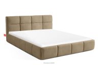 Polsterbett 140 cm skandinavischer Stil gelb/beige