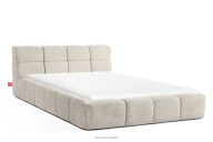 Polsterbett mit Kopfteil ecru 140 cm