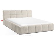Polsterbett mit Kopfteil ecru 160 cm