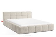 Polsterbett mit Kopfteil ecru 180 cm