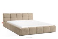 Polsterbett mit Kopfteil beige 200 cm