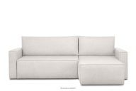Boucle Schlafsofa weiß links/rechts