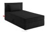 ROTI Boxspringbett 80 cm aus Kordstoff schwarz schwarz - Foto 1