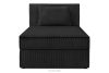 ROTI Boxspringbett 80 cm aus Kordstoff schwarz schwarz - Foto 3
