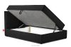 ROTI Boxspringbett 80 cm aus Kordstoff schwarz schwarz - Foto 6