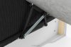 ROTI Boxspringbett 80 cm aus Kordstoff schwarz schwarz - Foto 8