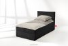 ROTI Boxspringbett 80 cm aus Kordstoff schwarz schwarz - Foto 2