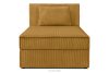 ROTI Boxspringbett 80 cm aus gelbem Kordstoff gelb - Foto 3