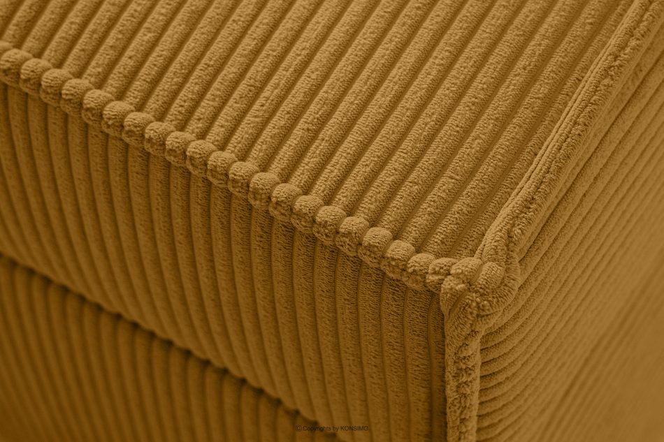 ROTI Boxspringbett 80 cm aus gelbem Kordstoff gelb - Foto 8