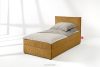 ROTI Boxspringbett 80 cm aus gelbem Kordstoff gelb - Foto 2
