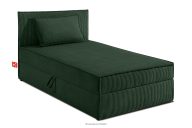 Einzelbett 80 cm aus Kordstoff dunkelgrün