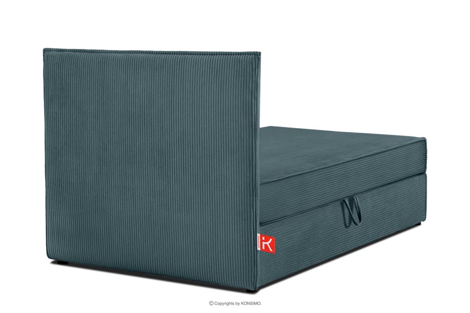ROTI Einzelbett 80 cm aus blauem Kordstoff blau - Foto 4