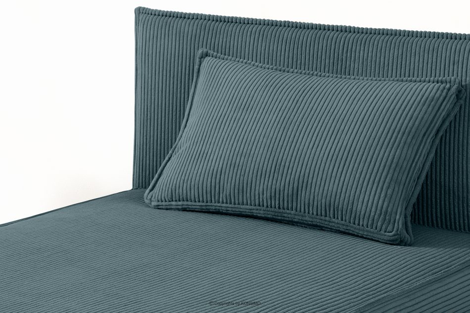 ROTI Einzelbett 80 cm aus blauem Kordstoff blau - Foto 6